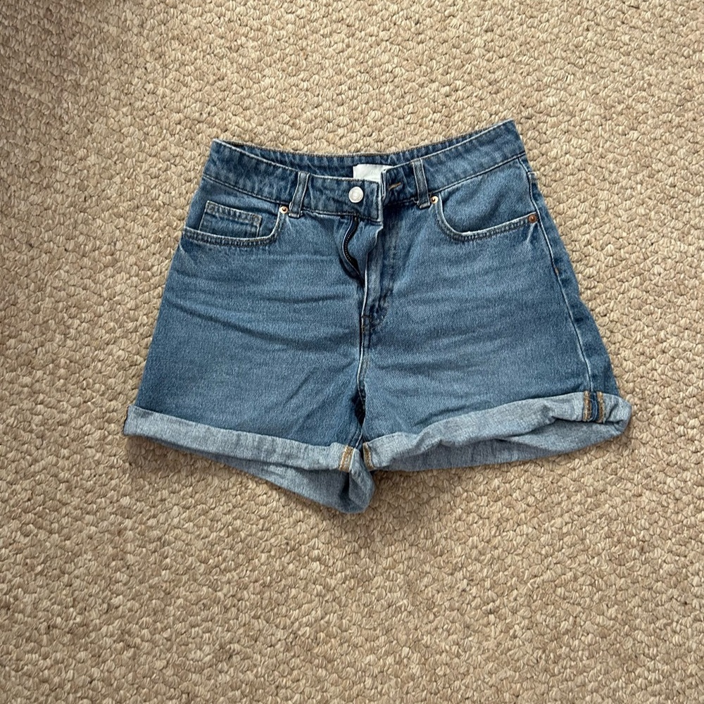 H&M High Waisted Denim Shorts